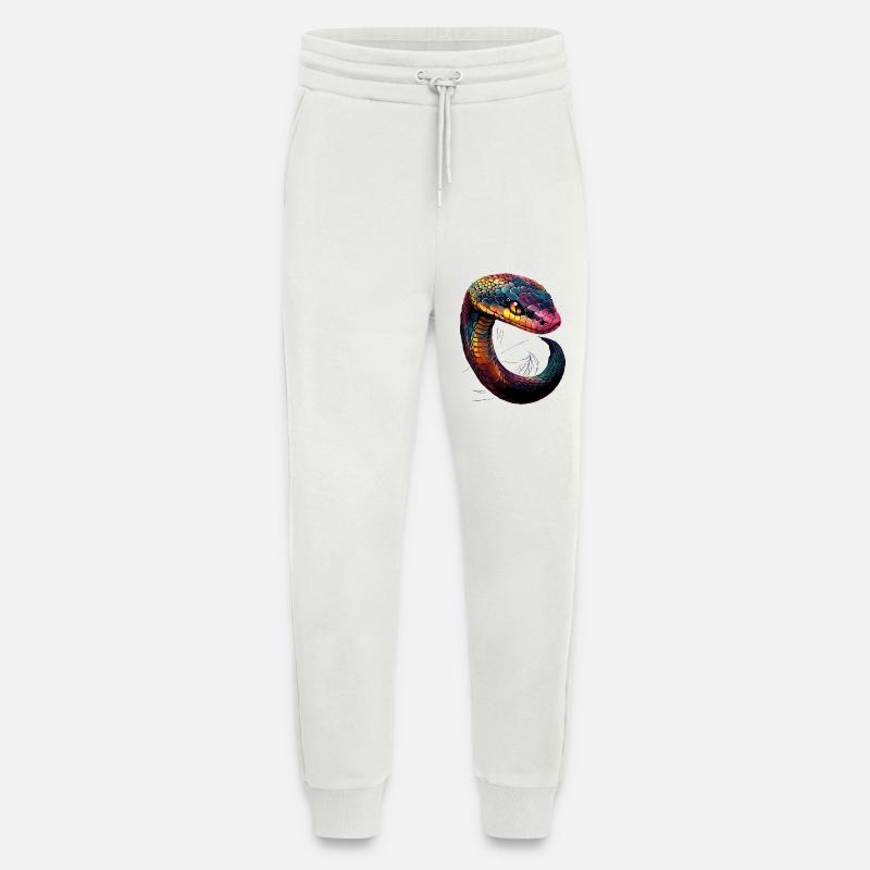 snake, python, cobra, rattlesnake, snakes - Jogging Pants - made by SPREAD  - OFF WHITE
