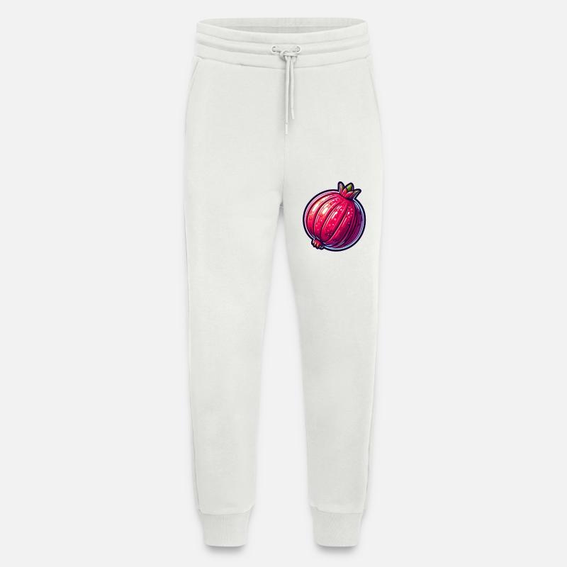 Vibrant Hyper-Realistic Pomegranate Illustration - Jogging Pants - made by SPREAD  - OFF WHITE