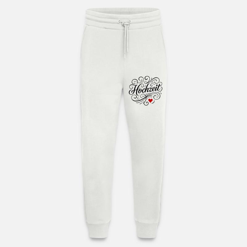 Hochzeit Herz - Jogginghose - made by SPREAD - OFF WHITE