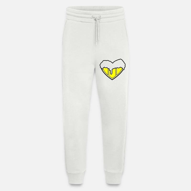 A heart for beer - Bierherz - Jogging Pants - made by SPREAD  - OFF WHITE