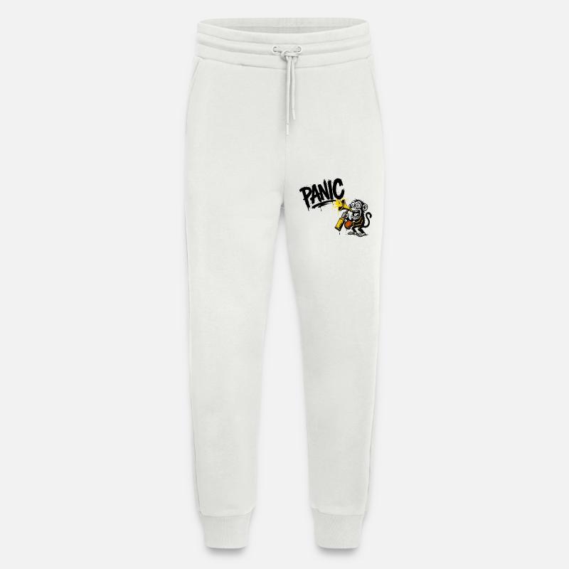 Ausdrucksstarker Affe mit Megafon - Jogginghose - made by SPREAD - OFF WHITE