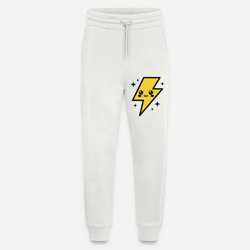 Kawaii Blitz mit ausdrucksstarkem Gesicht - Jogginghose - made by SPREAD - OFF WHITE
