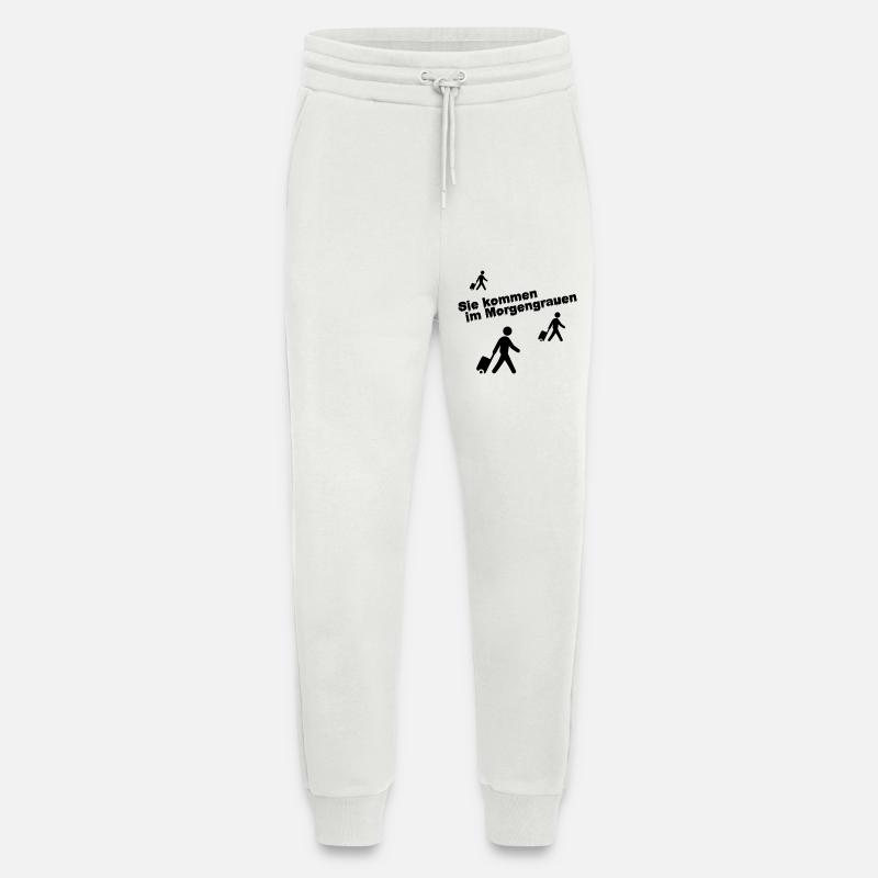 Rollkoffer im Morgengrauen - Jogginghose - made by SPREAD - OFF WHITE