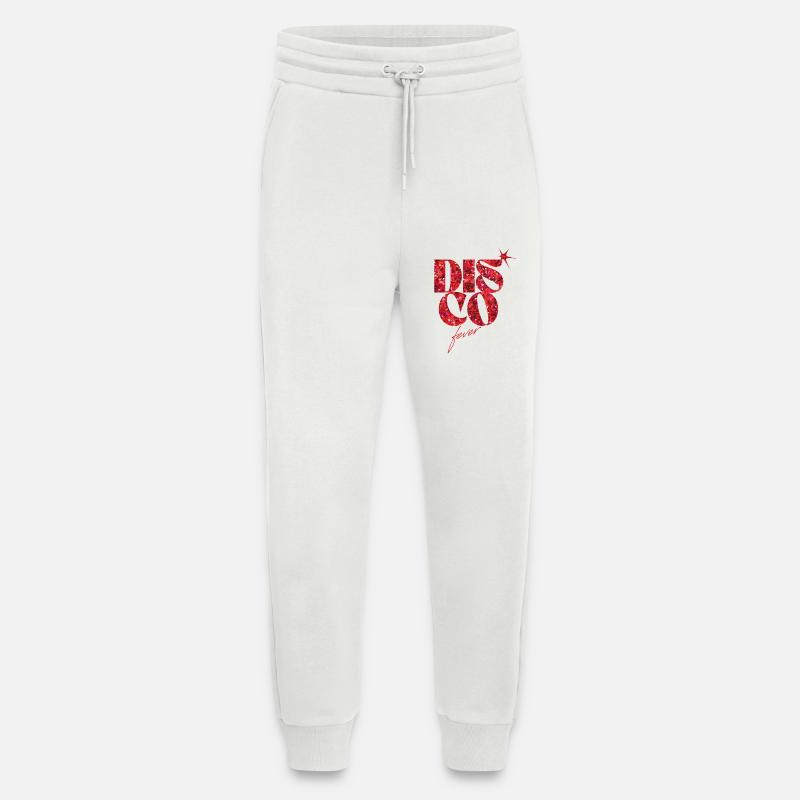 Disco Fever Glitter Liebe Statement Design - Jogginghose - made by SPREAD - OFF WHITE