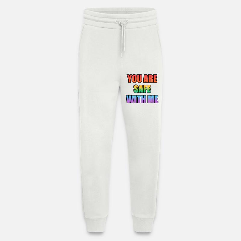 You Are Safe With Me Gradient - Jogging Pants - made by SPREAD  - OFF WHITE