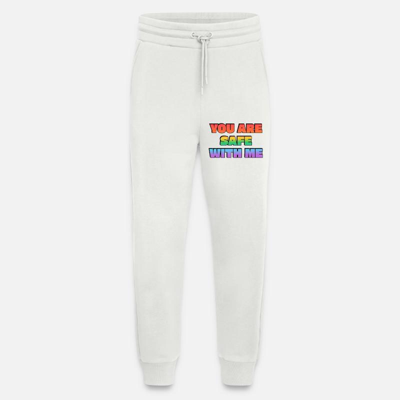 Du bist bei mir sicher - Jogginghose - made by SPREAD - OFF WHITE
