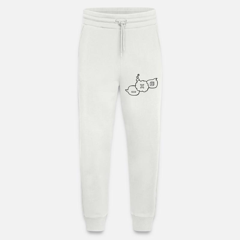 Computer speech bubbles - Jogging Pants - made by SPREAD  - OFF WHITE