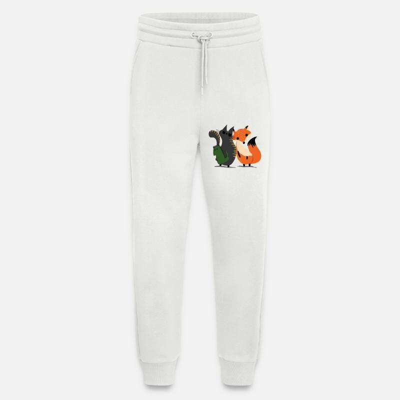 Die Katze und der Fuchs - Jogginghose - made by SPREAD - OFF WHITE