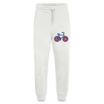 Donut Wheels Bicycle Pop Art - Jogging Pants - made by SPREAD  - OFF WHITE - Front