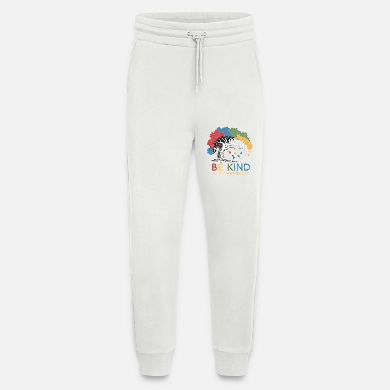 Be Kind Autism Bewusstsein Baum Puzzle - Jogginghose - made by SPREAD - OFF WHITE