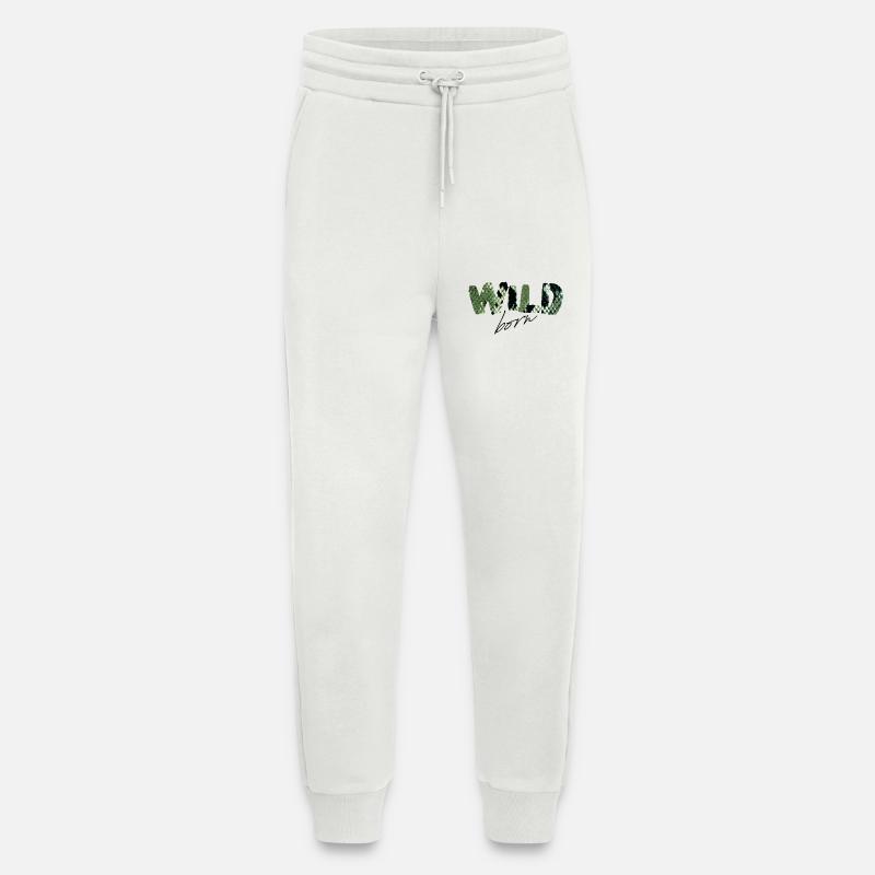 Wild Born Snake Print Buchstaben - Jogginghose - made by SPREAD - OFF WHITE