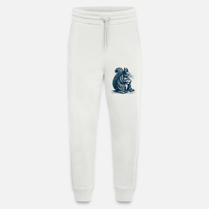 Eichhörnchen mit Tee - Jogginghose - made by SPREAD - OFF WHITE