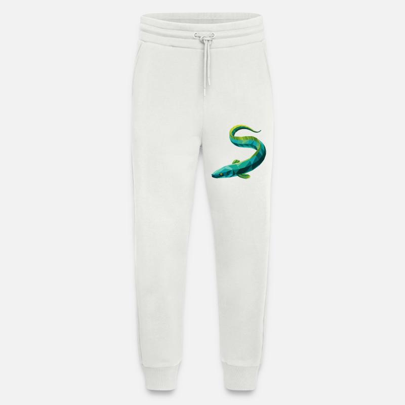 Eel - Cool Low Poly Logo - Jogging Pants - made by SPREAD  - OFF WHITE