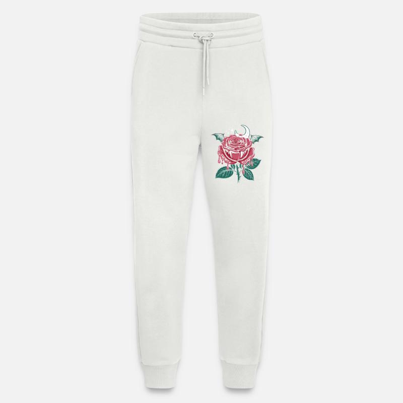 Vampire Rose Gothic with Moon - Jogging Pants - made by SPREAD - OFF WHITE
