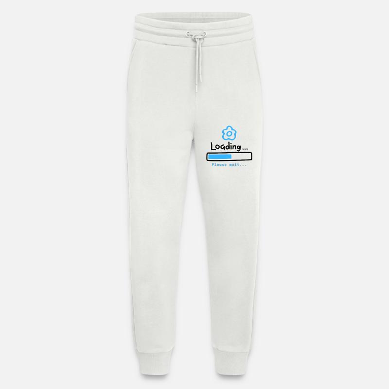 Blue Bloom Loading Icon - Jogging Pants - made by SPREAD  - OFF WHITE