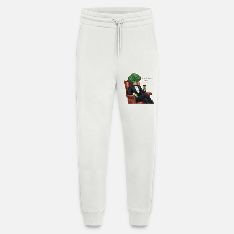 Plant Based Society – Elegant Broccoli - Jogginghose - made by SPREAD - OFF WHITE