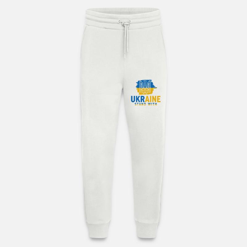 Ukrainische Flagge Emblem Ständer mit - Jogginghose - made by SPREAD - OFF WHITE