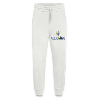 Dreizack Sonnenblume Ukraine Flagge - Jogginghose - made by SPREAD - OFF WHITE - Vorne