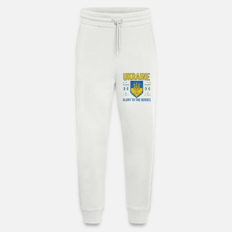 Ukraine Crest Glory Tee - Jogging Pants - made by SPREAD  - OFF WHITE