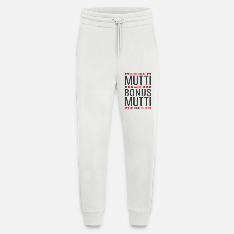 Mama Mutti Mutter Bonus Mutti Muttertag Geschenk - Jogginghose - made by SPREAD - OFF WHITE