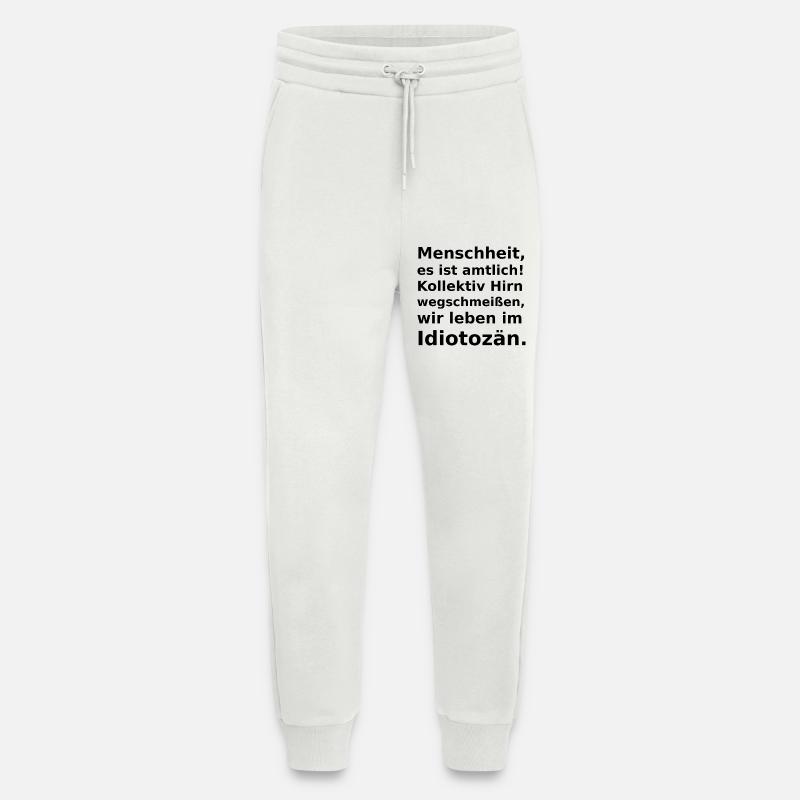 Une nouvelle ère s’est ouverte ! - Pantalon de jogging bio décontracté fabriqué en UE - OFF WHITE