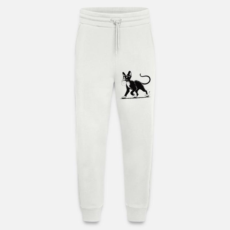 Devon Rex Design – Charmant und einzigartig - Jogginghose - made by SPREAD - OFF WHITE