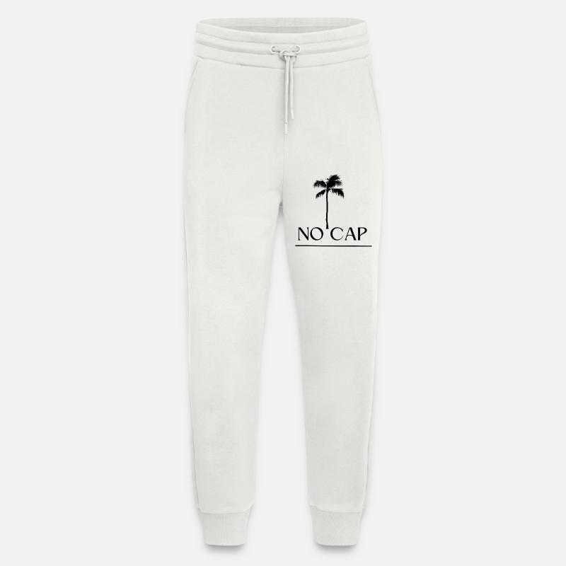 Pas de conception de capuchon - Pantalon de jogging bio décontracté fabriqué en UE - OFF WHITE