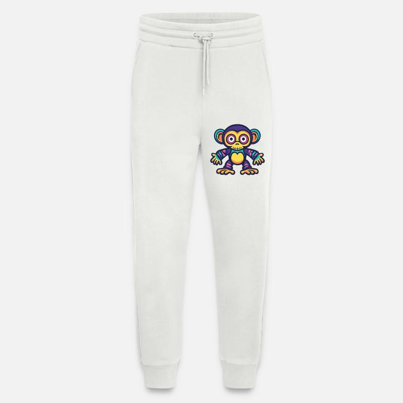 Affe Halloween Zombie - Jogginghose - made by SPREAD - OFF WHITE