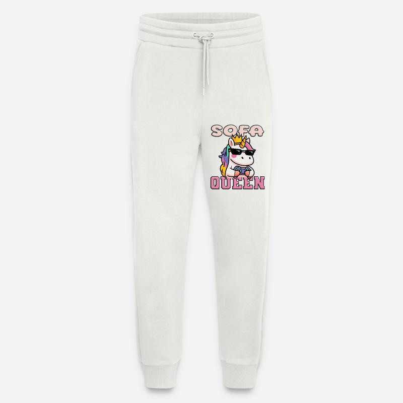 Einhorn die Sofa Queen - Jogginghose - made by SPREAD - OFF WHITE