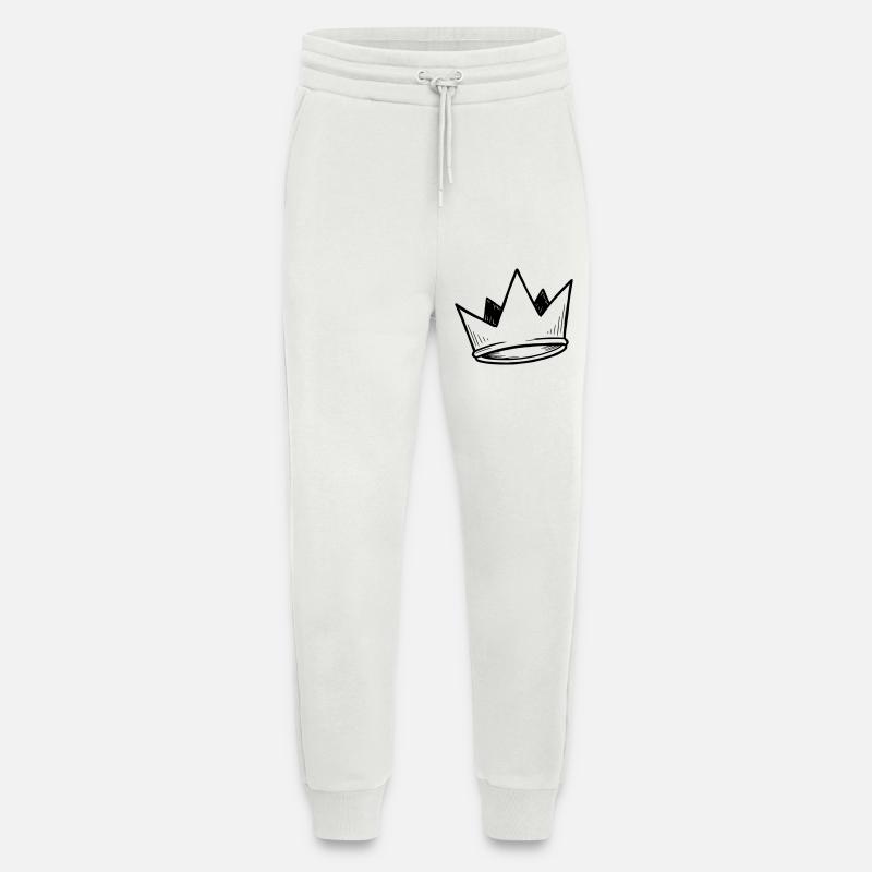 Crown Vector | Doodle Look - Jogging Pants - made by SPREAD  - OFF WHITE