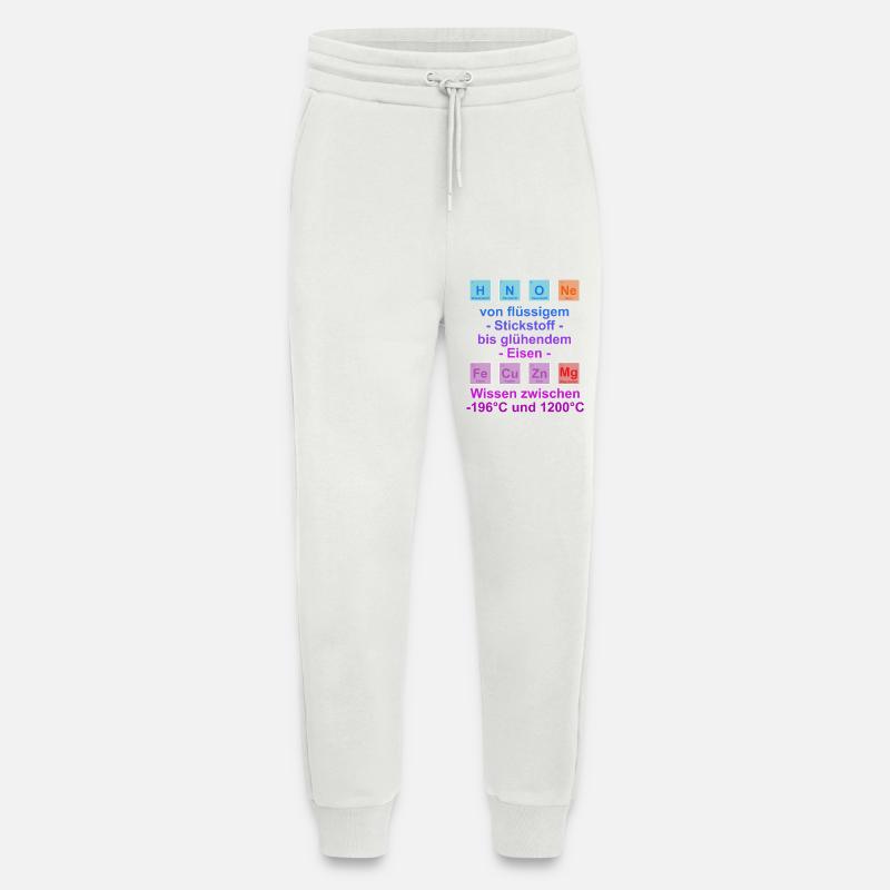 Unispruch "auf Temperatur" Geschenk, Studenten - Jogginghose - made by SPREAD - OFF WHITE