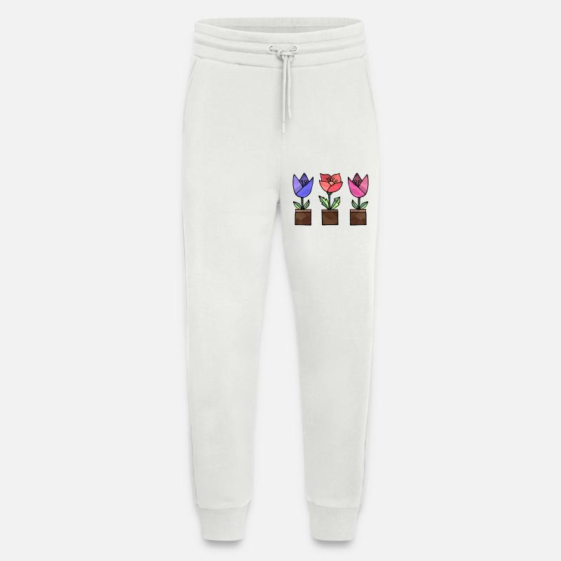 Blumen - Jogginghose - made by SPREAD - OFF WHITE