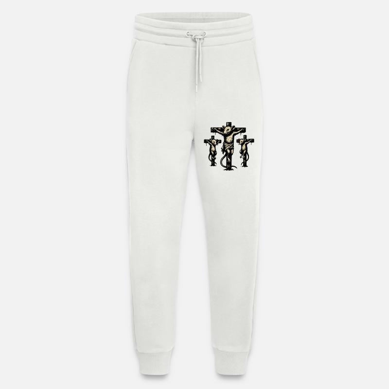 Rattenkreuz Triptychon Illustration - Jogginghose - made by SPREAD - OFF WHITE