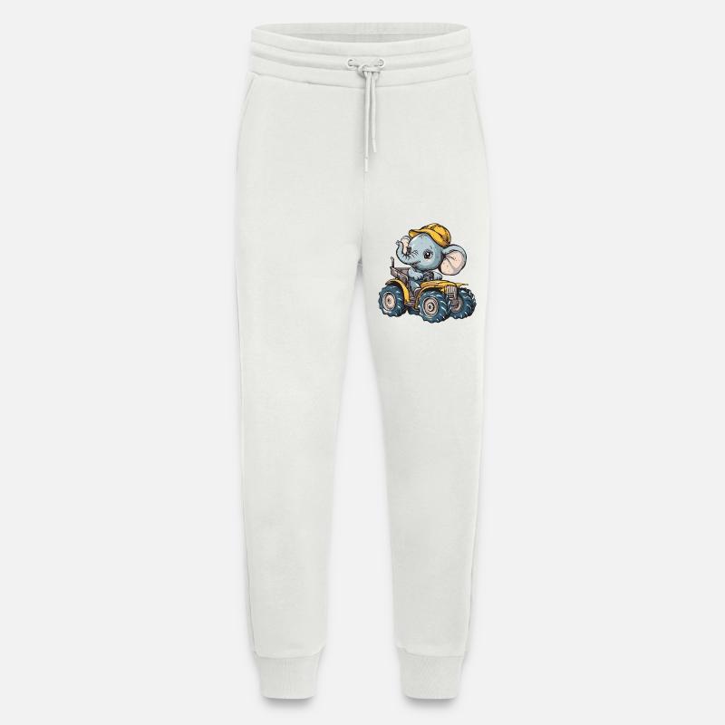 Elefant Traktor Farmer - Jogginghose - made by SPREAD - OFF WHITE