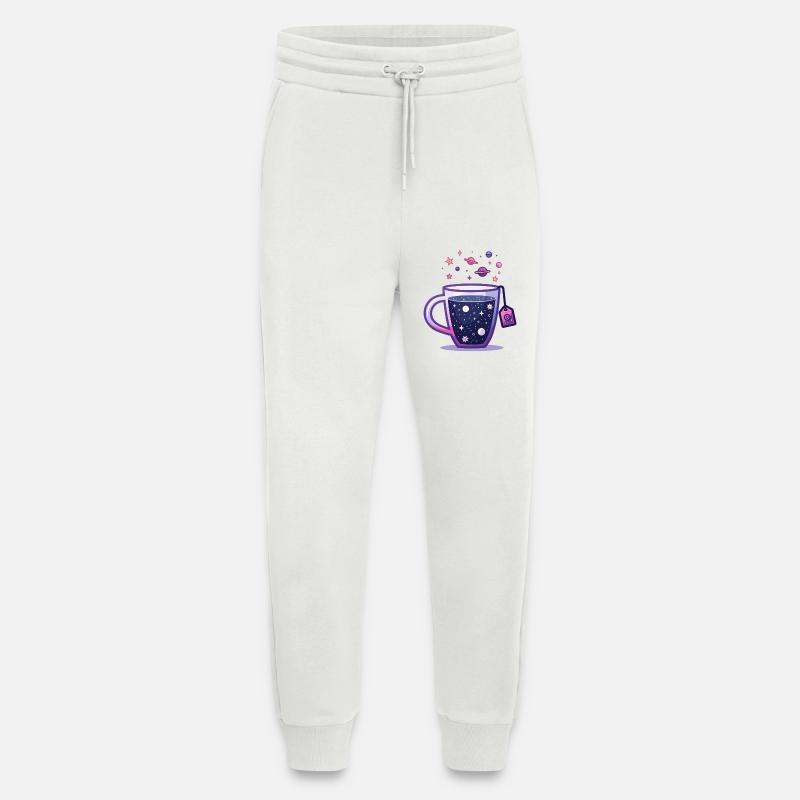 Universe Tea Galaxy in Tea Cup - Jogging Pants - made by SPREAD  - OFF WHITE