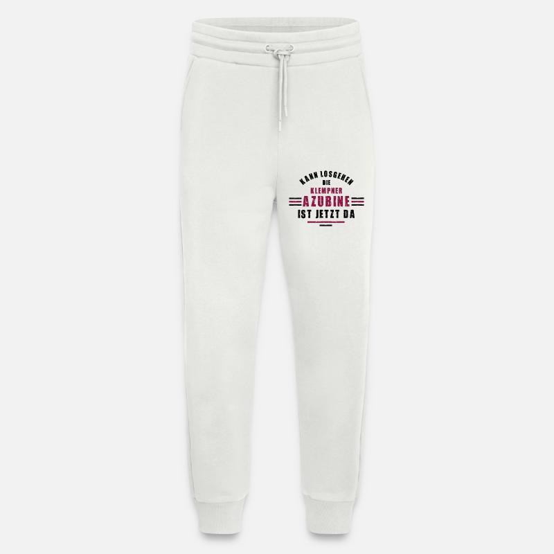 Trainee Plumber Apprenticeship Training Plumber - Jogging Pants - made by SPREAD  - OFF WHITE
