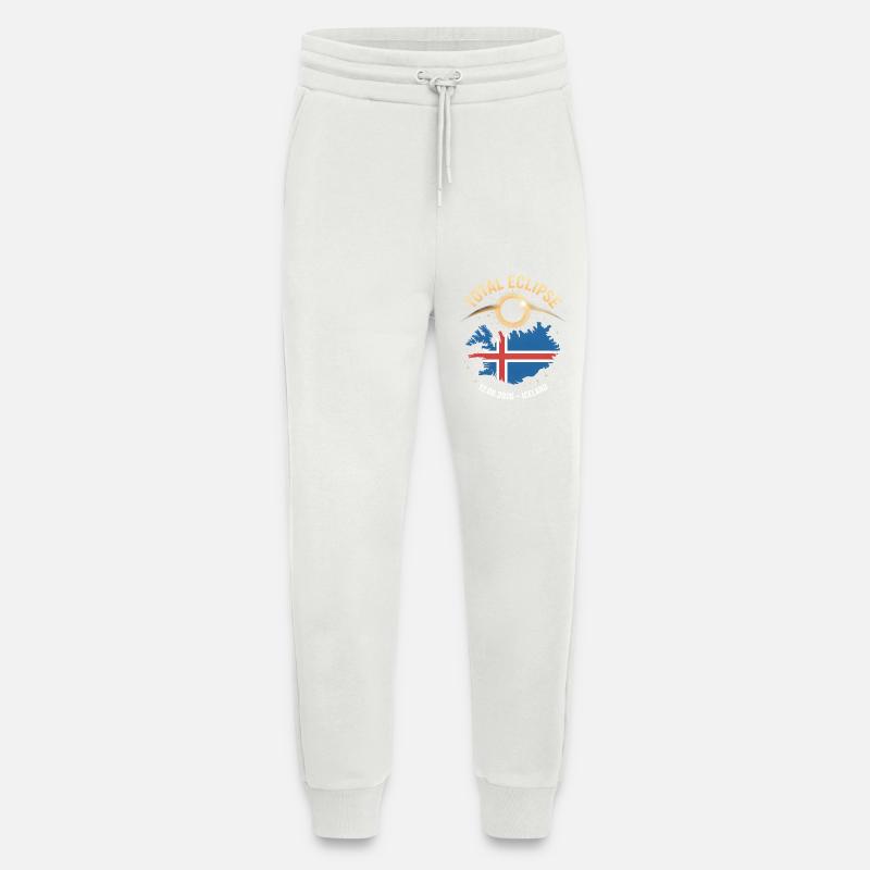 Total Solar Eclipse Iceland 2026 - Jogging Pants - made by SPREAD  - OFF WHITE