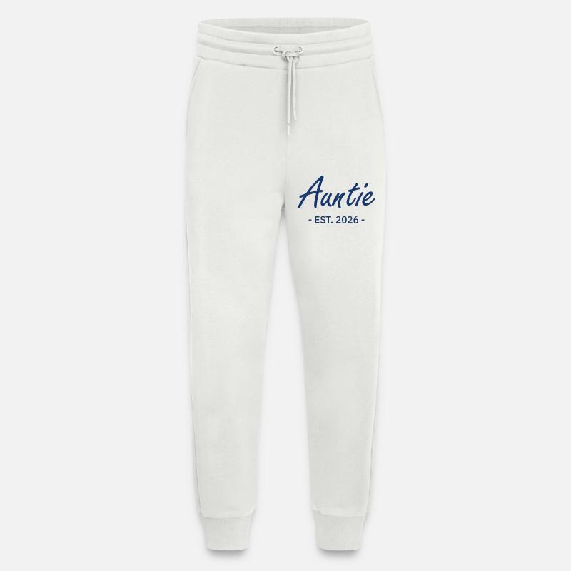 Auntie Script is 2026 - Jogging Pants - made by SPREAD  - OFF WHITE