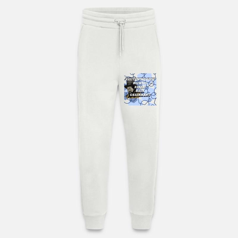 Historischer Mann im Geometrie Muster - Jogginghose - made by SPREAD - OFF WHITE