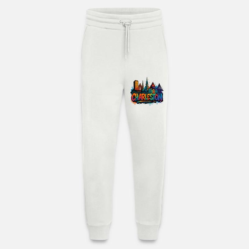 Charleston Skyline Graffiti - Jogging Pants - made by SPREAD  - OFF WHITE