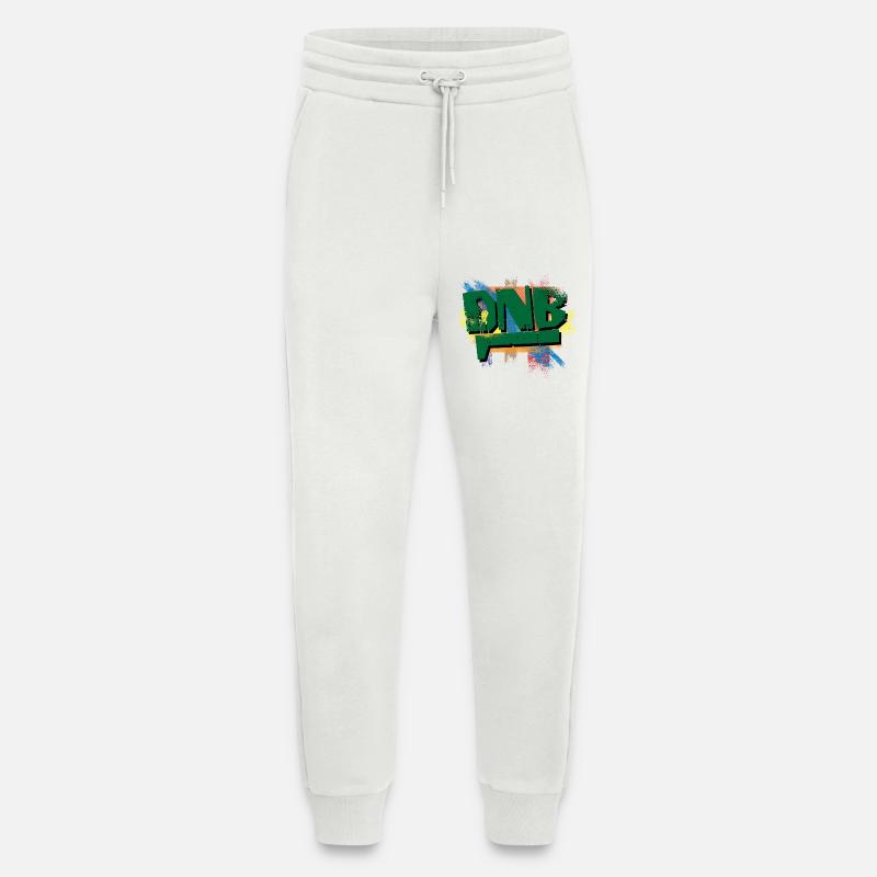 Explosion de graffitis DNB - Pantalon de jogging bio décontracté fabriqué en UE - OFF WHITE