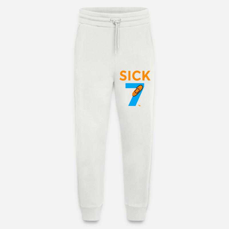 Sick Seven Meme Tee Six Seven - Pantalon de jogging bio décontracté fabriqué en UE - OFF WHITE