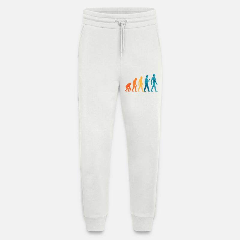 Évolution vers le contour du robot - Pantalon de jogging bio décontracté fabriqué en UE - OFF WHITE
