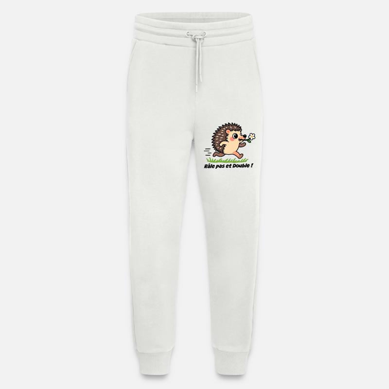 Caravan sticker, van Rattle and double! - Jogging Pants - made by SPREAD  - OFF WHITE