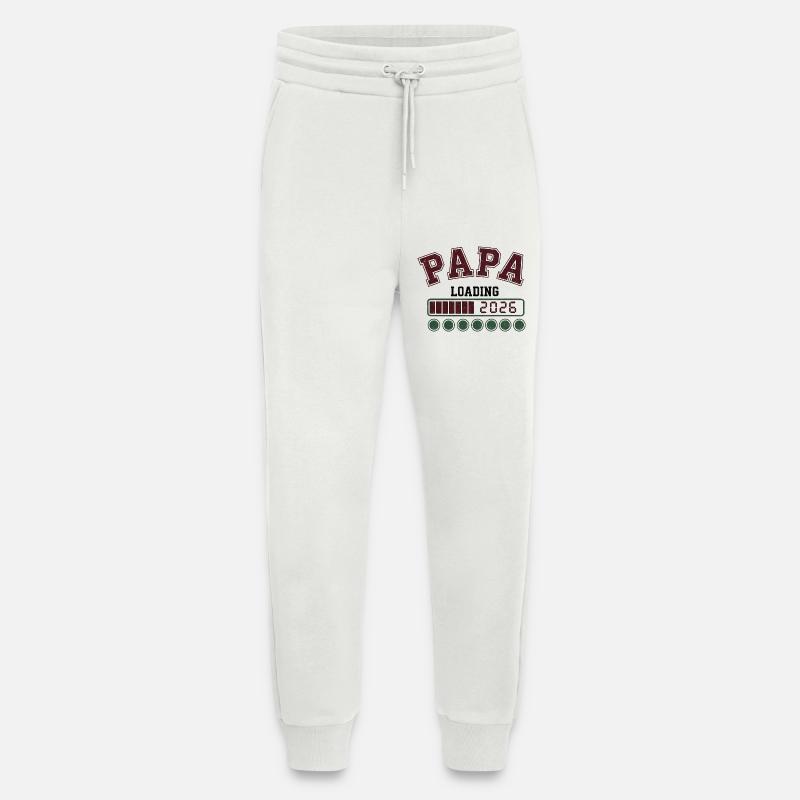 Papa 2026 Loading - Jogging Pants - made by SPREAD  - OFF WHITE