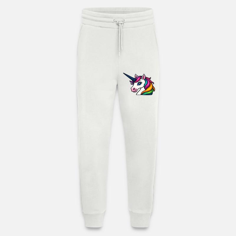 Strahlendes Regenbogen-Einhorn - Jogginghose - made by SPREAD - OFF WHITE