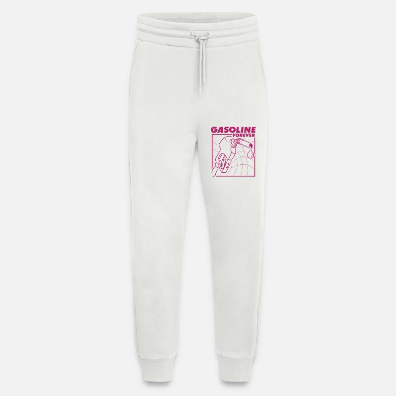 Gasoline Forever Klassisches Autofan Design - Jogginghose - made by SPREAD - OFF WHITE