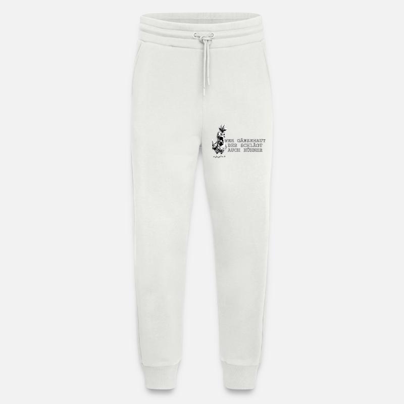 Gänsehaut - mit Comic-Huhn - Jogginghose - made by SPREAD - OFF WHITE