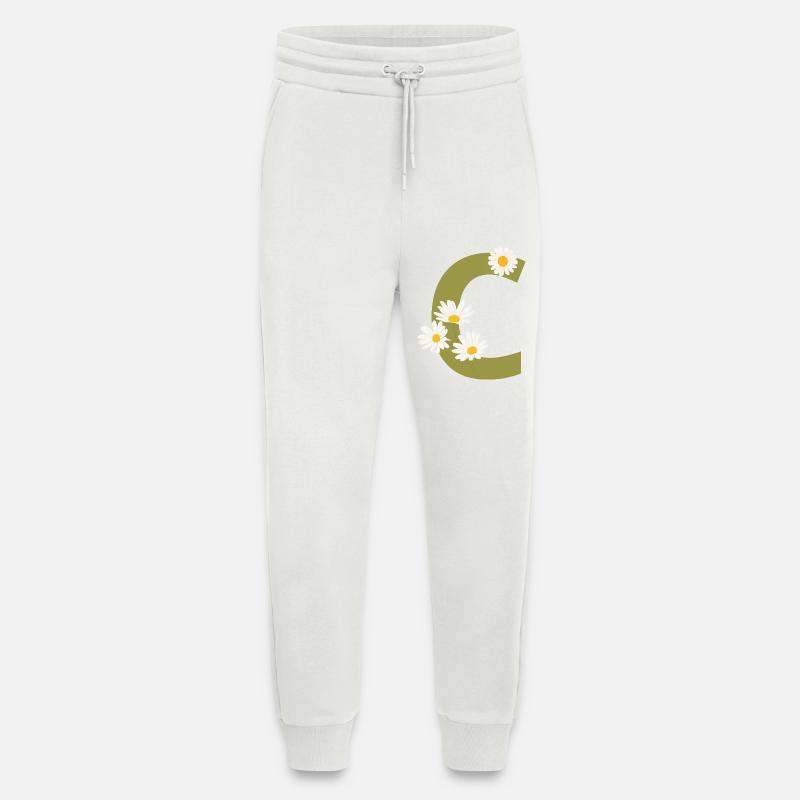 Buchstabe c grüne Gänseblümchen - Jogginghose - made by SPREAD - OFF WHITE