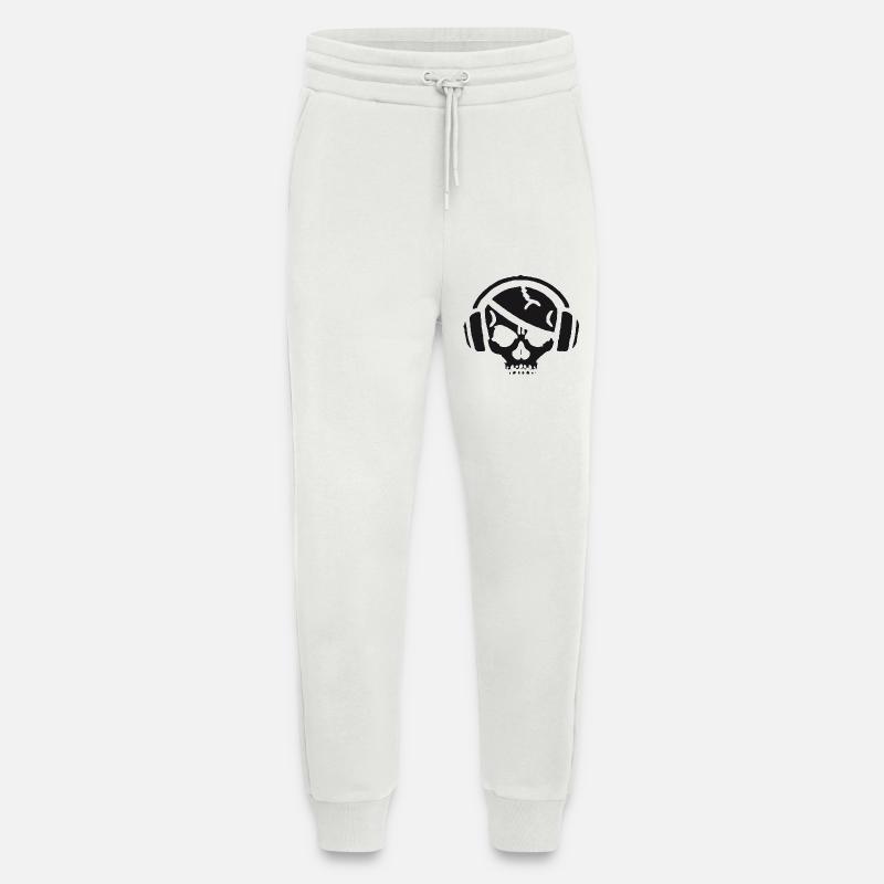 Schädel mit Kopfhörer - Jogginghose - made by SPREAD - OFF WHITE